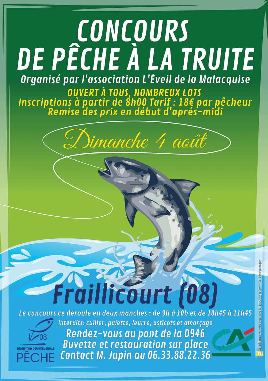  concours de pêche à la truite fraillicourt 2024